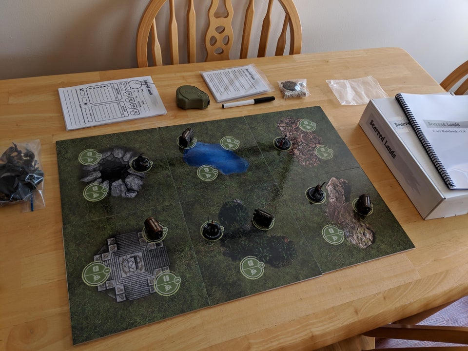 Scarred Lands Tabletop Setup